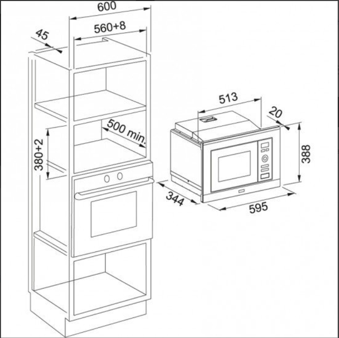 FRANKE%20SMART%20FSM%2045%20MW%20XS%20INOX%20+%20NERO%2045%20CM%20KOMBİ%20MİKRODALGA%20FIRIN