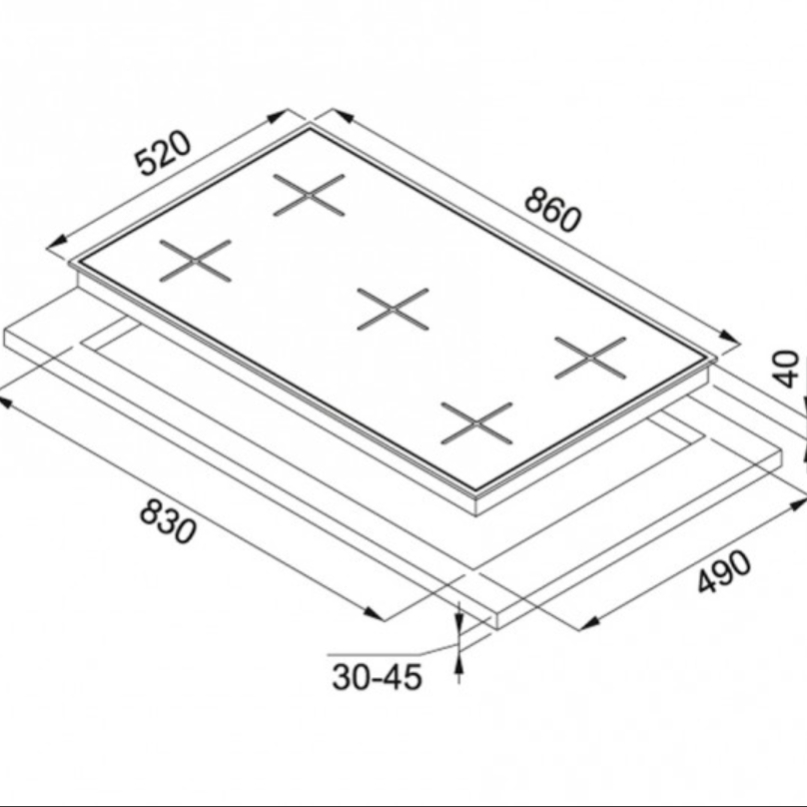 FRANKE%20NEW%20SQUARE%20FHNS%20905%204G%20TC%20WH%20C%20WHİTE%20GLASS%20CAM%20OCAK