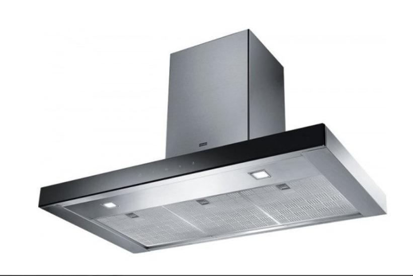 FRANKE CRYSTAL FCR 925 I TC BK XS LED SİYAH 90 CM ADA DAVLUMBAZ