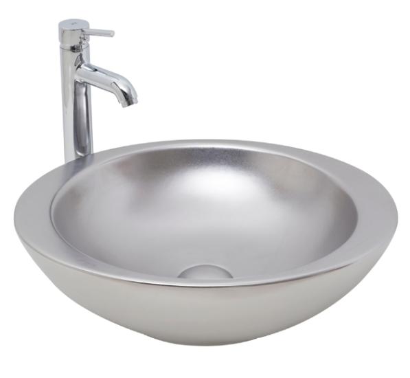 Smanni Adara Tezgahüstü Lavabo  53 x 45.5 cm mat platin