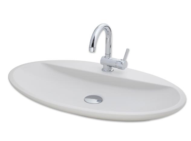 Smanni Sarin BD  72 x 41 cm Tezgahüstü Lavabo  Batarya Delikli mat beyaz