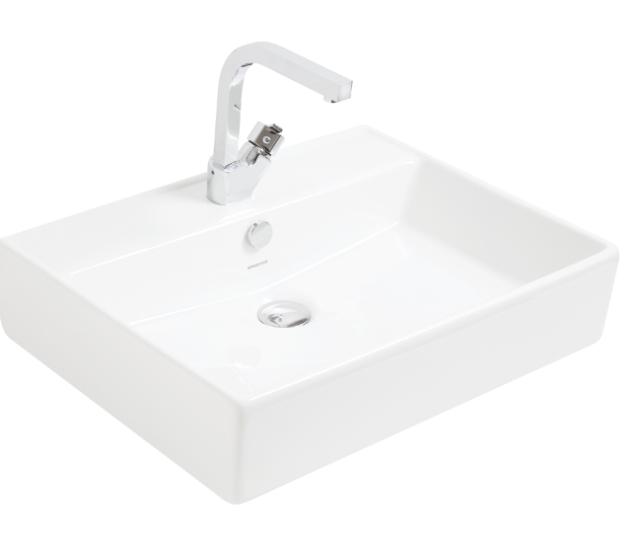 Smanni Kastra  60 x 46 cm Tezgahüstü Lavabo mat beyaz