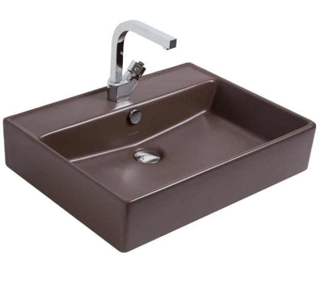 Smanni Kastra  60 x 46 cm Tezgahüstü Lavabo mat moka