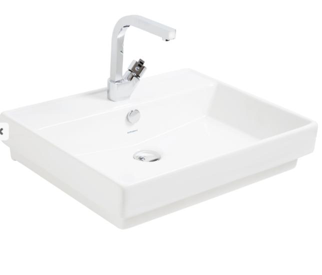 Smanni Kastra GM  60 x 46 cm Gömme Lavabo beyaz