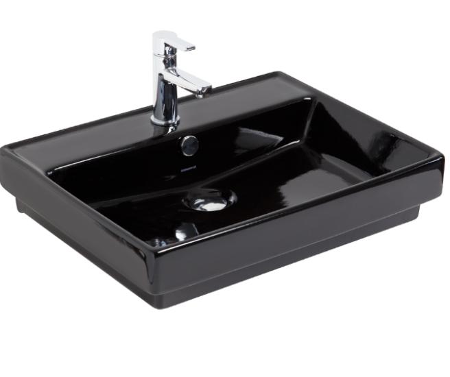 Smanni Kastra GM  60 x 46 cm Gömme Lavabo siyah