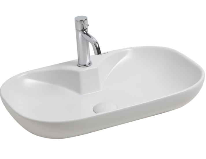 Alya 65 BD Tezgahüstü Lavabo (Batarya Delikli)  65 x 41 cm